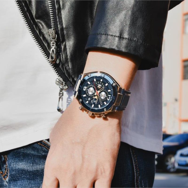Quarz-Multifunktions-Sport-Chronographenuhr