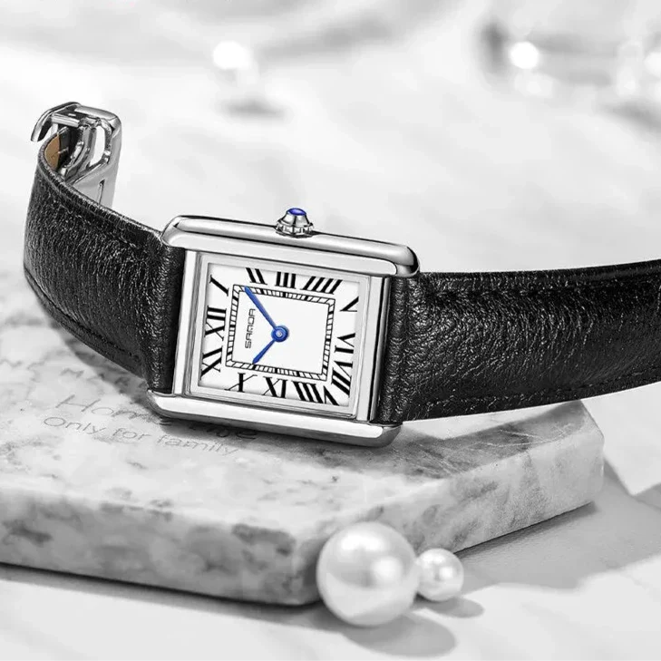 Elegante Uhren mit quadratischem Zifferblatt für Paare