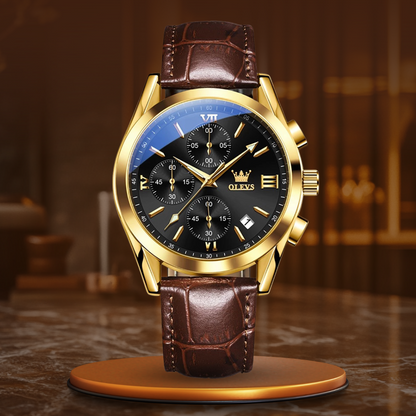 Quarz-Leucht-Chronographenuhr