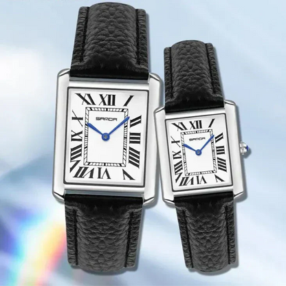 Elegante Uhren mit quadratischem Zifferblatt für Paare
