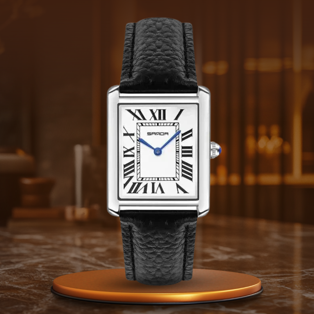 Elegante Uhren mit quadratischem Zifferblatt für Paare