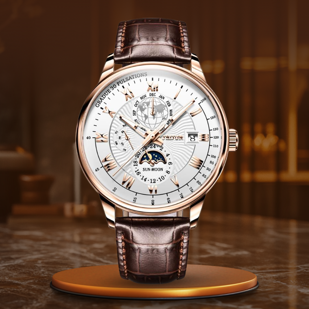 Trendige High-End-Quarzuhr mit Licht