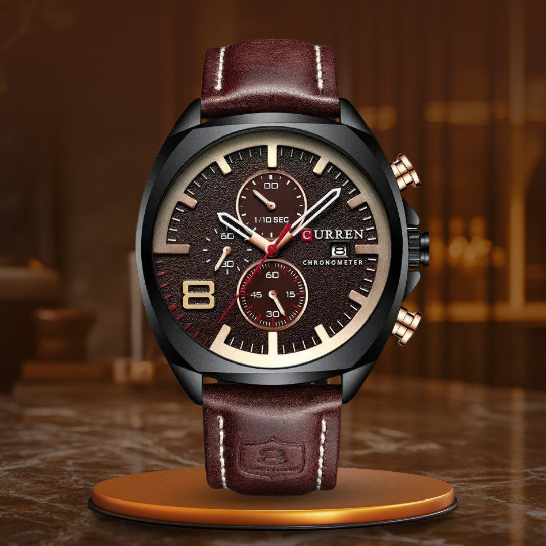 Wasserdichte Sport- und Militäruhr mit Chronograph